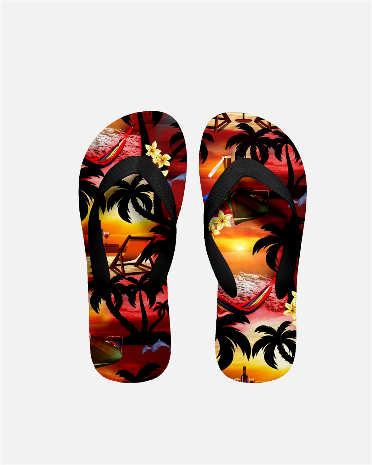 Suitmens Men's Men's Tiki Style Hawaiian Vacation Print Three-Piece Set 035