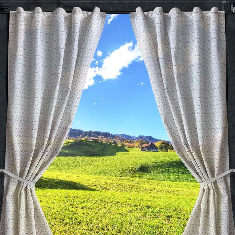 Cortina Hosa Piñones para tienda cocina o avancé de caravana