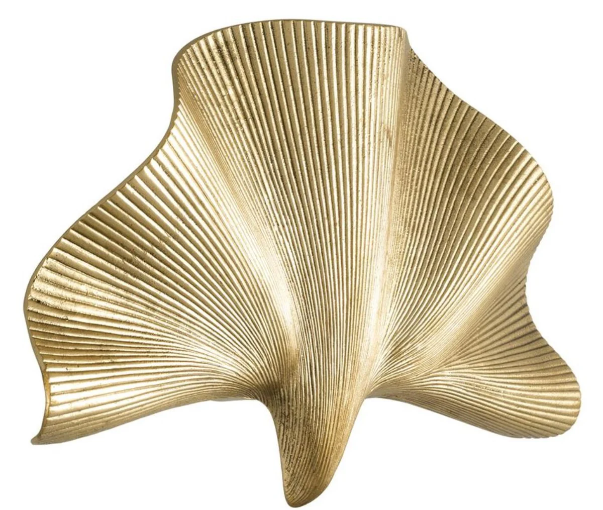 Casa Padrino lámpara de pared de lujo latón pulido 35 x 9 x H. 22 cm - Lámpara de Pared para Hoteles y Restaurantes