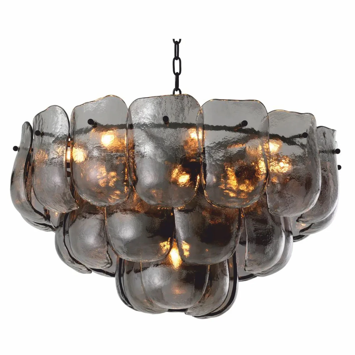 Casa Padrino l¨¢mpara de ara?a de sal¨®n y hotel de lujo gris / bronce ? 75 cm - Muebles de lujo