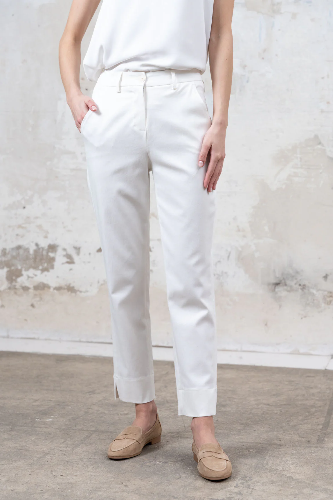 Rivera-spain Pantalón Firenze blanco