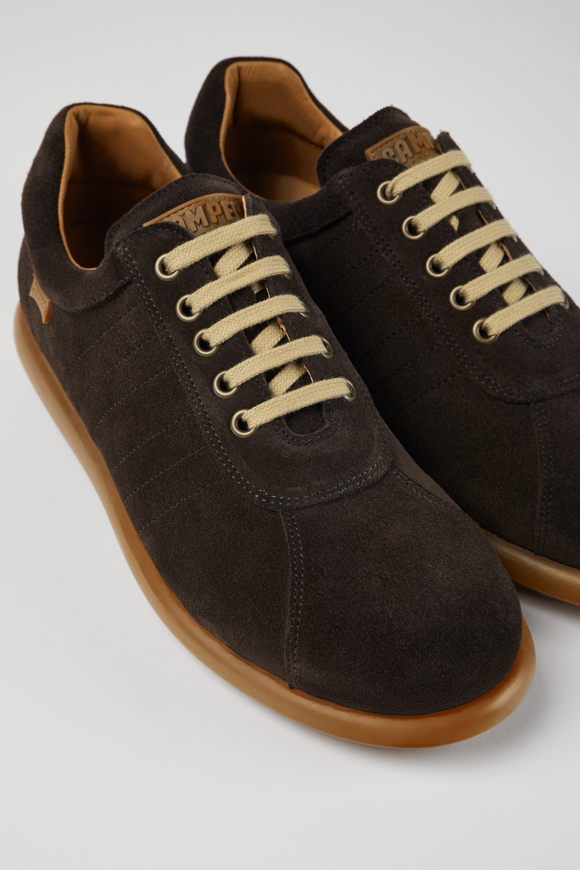 Pelotas - Gray vegetable tanned nubuck shoes for men