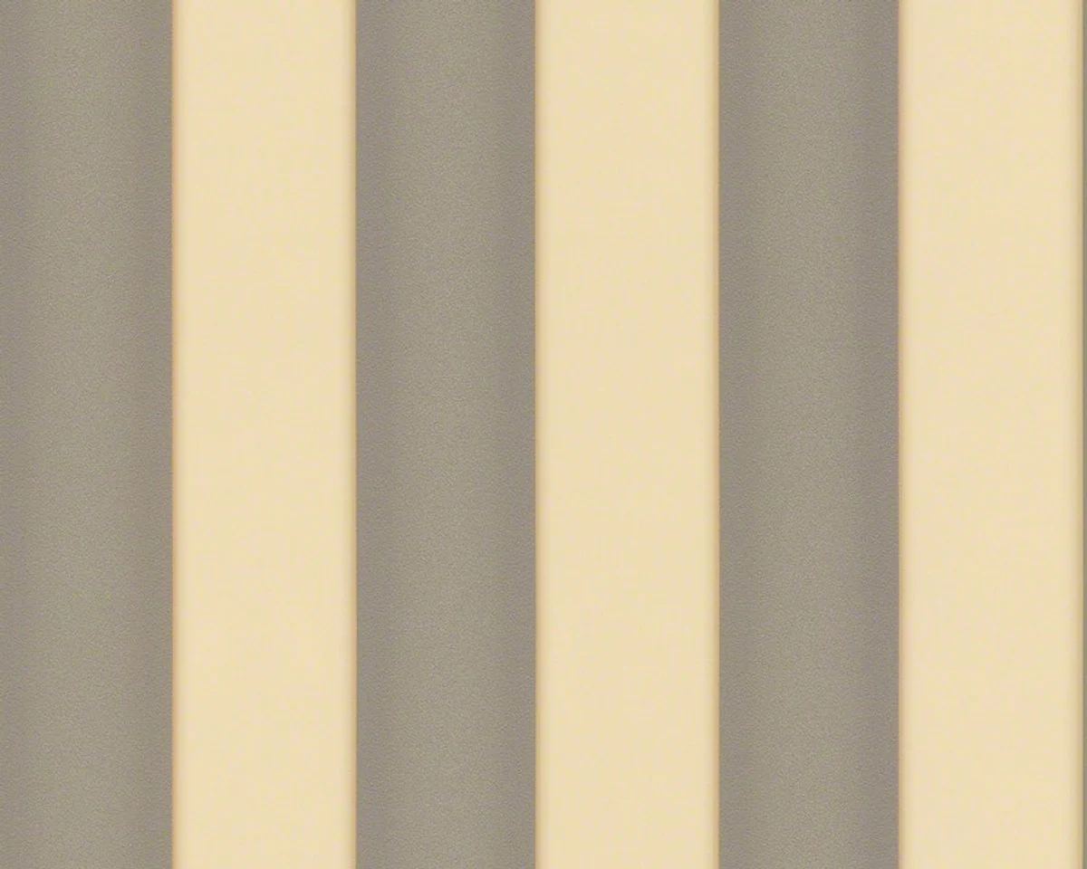 Versace Home Collection Baroque Wallpaper 935465 Art Nouveau woven wallpaper non-woven wallpaper Wide strips Cream Grey