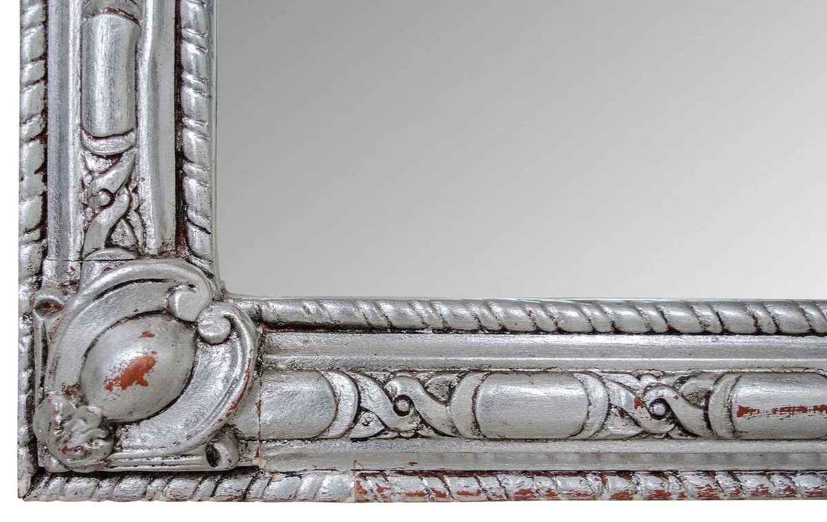 Casa Padrino Espejo Barroco Plata 120 x H. 242 cm - Espejo de Pared Barroco