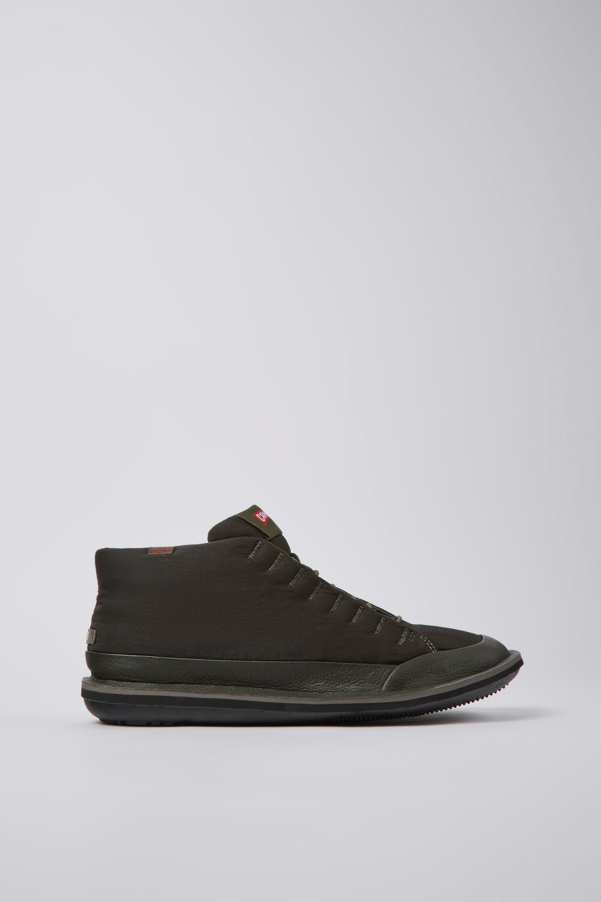 Beetle PrimaLoft - Green textile and nubuck ankle boots for men