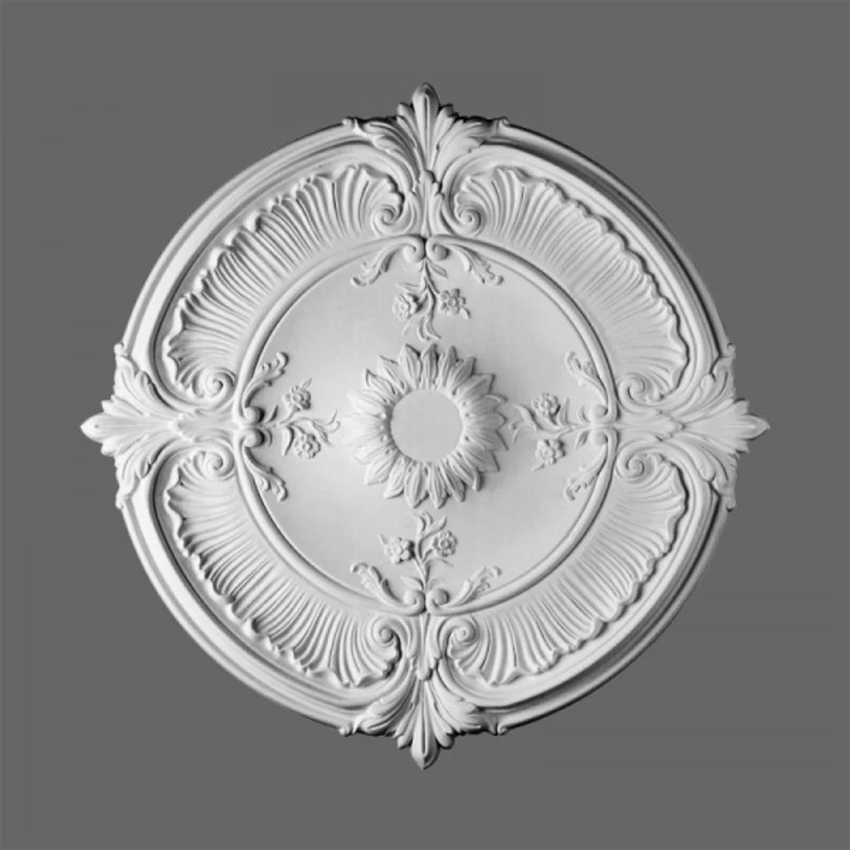 Casa Padrino stucco rosette 70 x 70 cm ceiling stucco ceiling rose stucco rosette Wall rosette Baroque Nouveau
