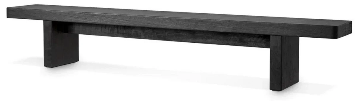 Casa Padrino mesa de centro de lujo negro 240 x 35 x A. 41 cm - Mesa de sal¨®n enorme de madera maciza - Muebles de sal¨®n - Muebles de hotel - Muebles de lujo - Interiores de lujo