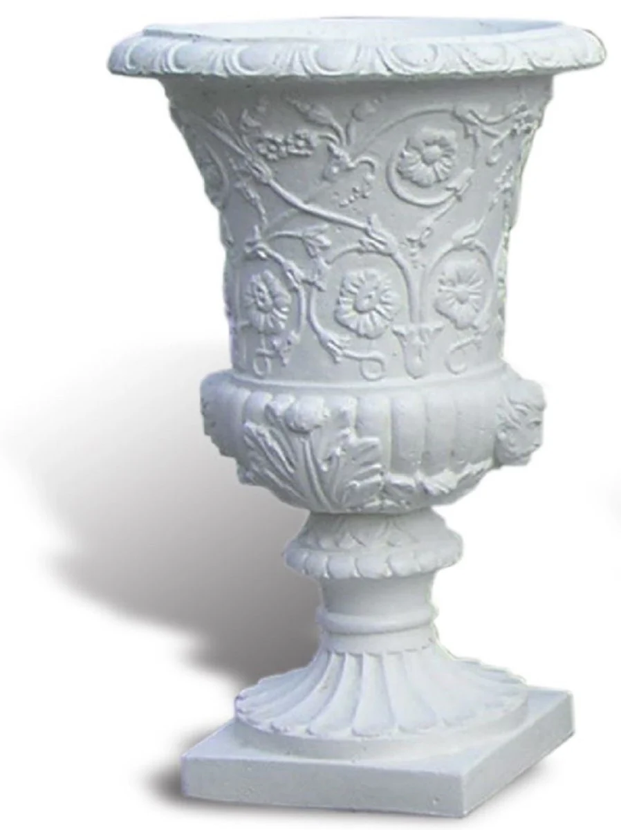 Casa Padrino maceta barroco de lujo blanco ? 40 x A. 60 cm - Hecho en Italia