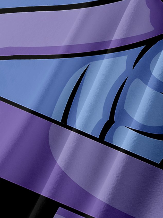 Cartoon Character Chest Pocket Short Sleeve Casual Shirt