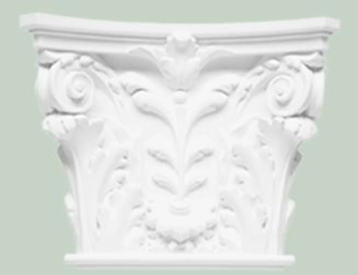 Casa Padrino pilar de elementos decorativos barrocos cabecero blanco 42,5 x 10,5 x A. 35 cm - Decoraci¨®n de Pared de Estilo Barroco