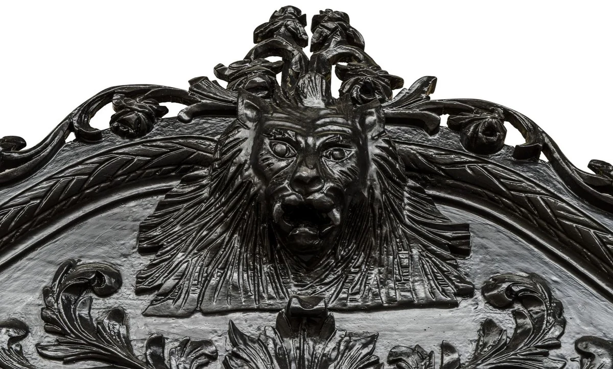 Casa Padrino espejo de pie barroco de lujo negro - Espejo de madera maciza hecho a mano en estilo barroco - Muebles Barrocos - Noble y Magn¨ªfico