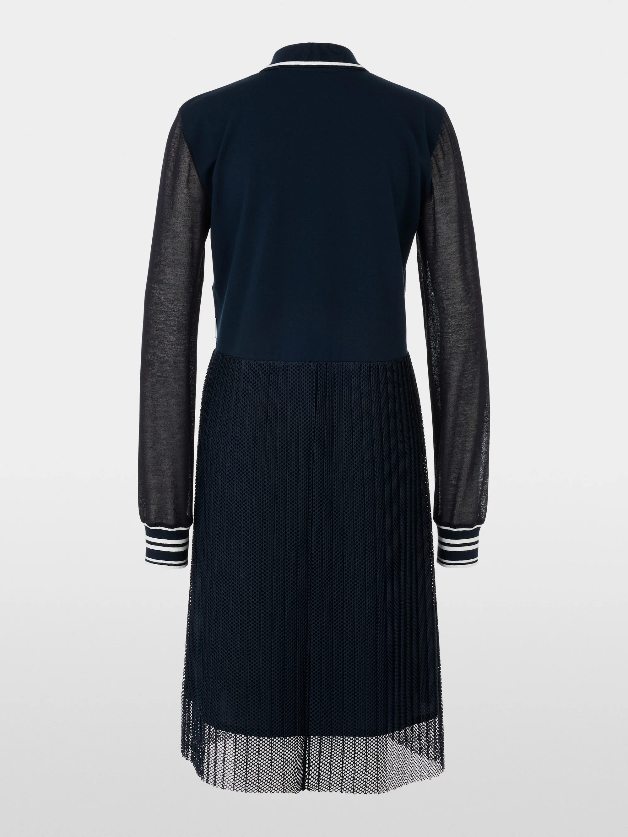 Marc-Cain Mixed fabric dress – Knitted in Germany