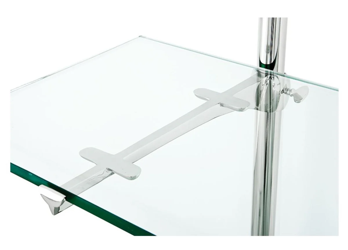 Casa Padrino de pared de diseño de plata de la plataforma de 100 x 41 x H. 240 cm - muebles de sala de lujo