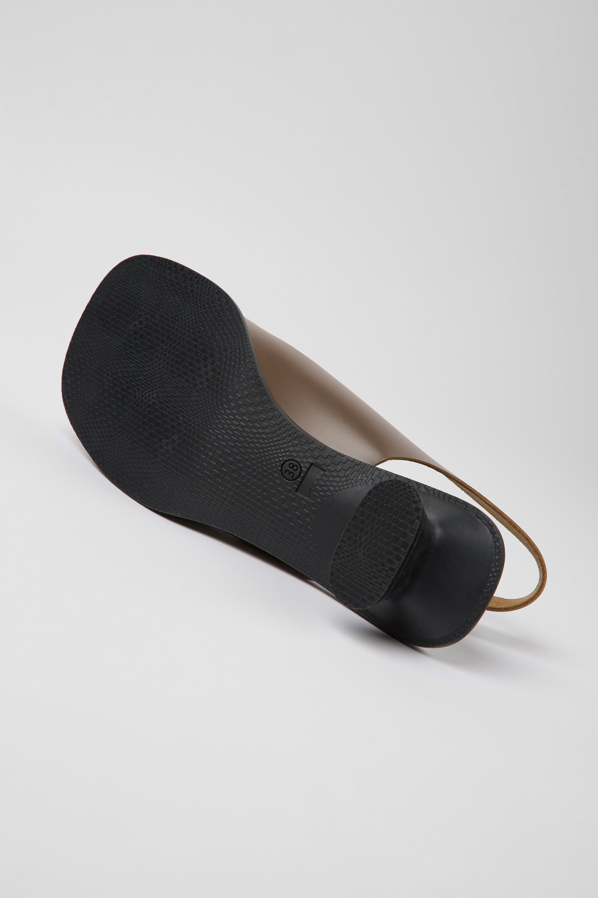 Dina - Brown leather sandals for women