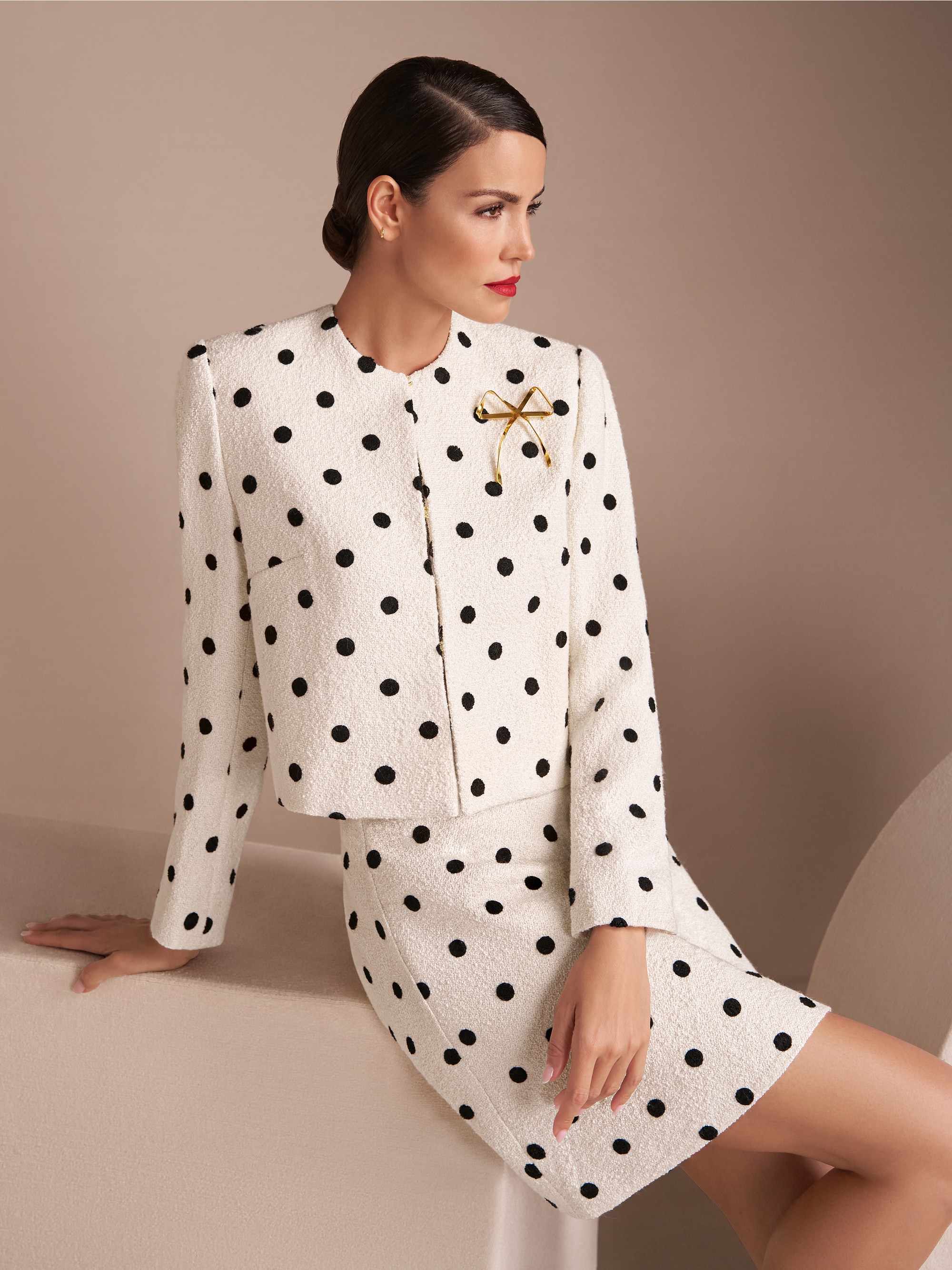 Marc-Cain Couture-style jacket with polka dots