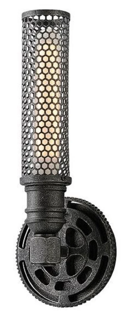 Casa Padrino lámpara de pared de lujo estaño antiguo 13,3 x 10,2 x H. 34,3 cm - Colección de Lujo