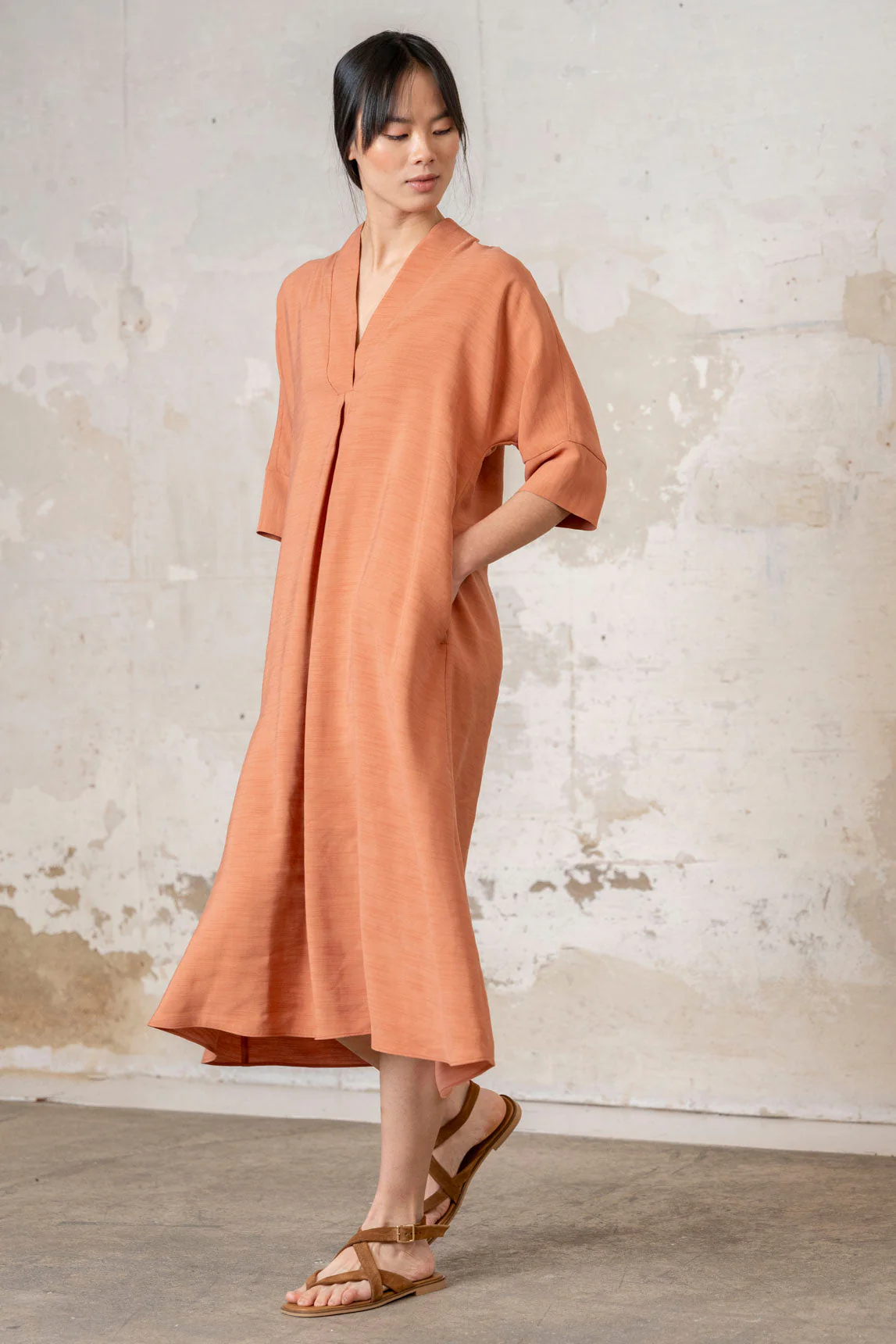 Rivera-spain Vestido Buccheri teja