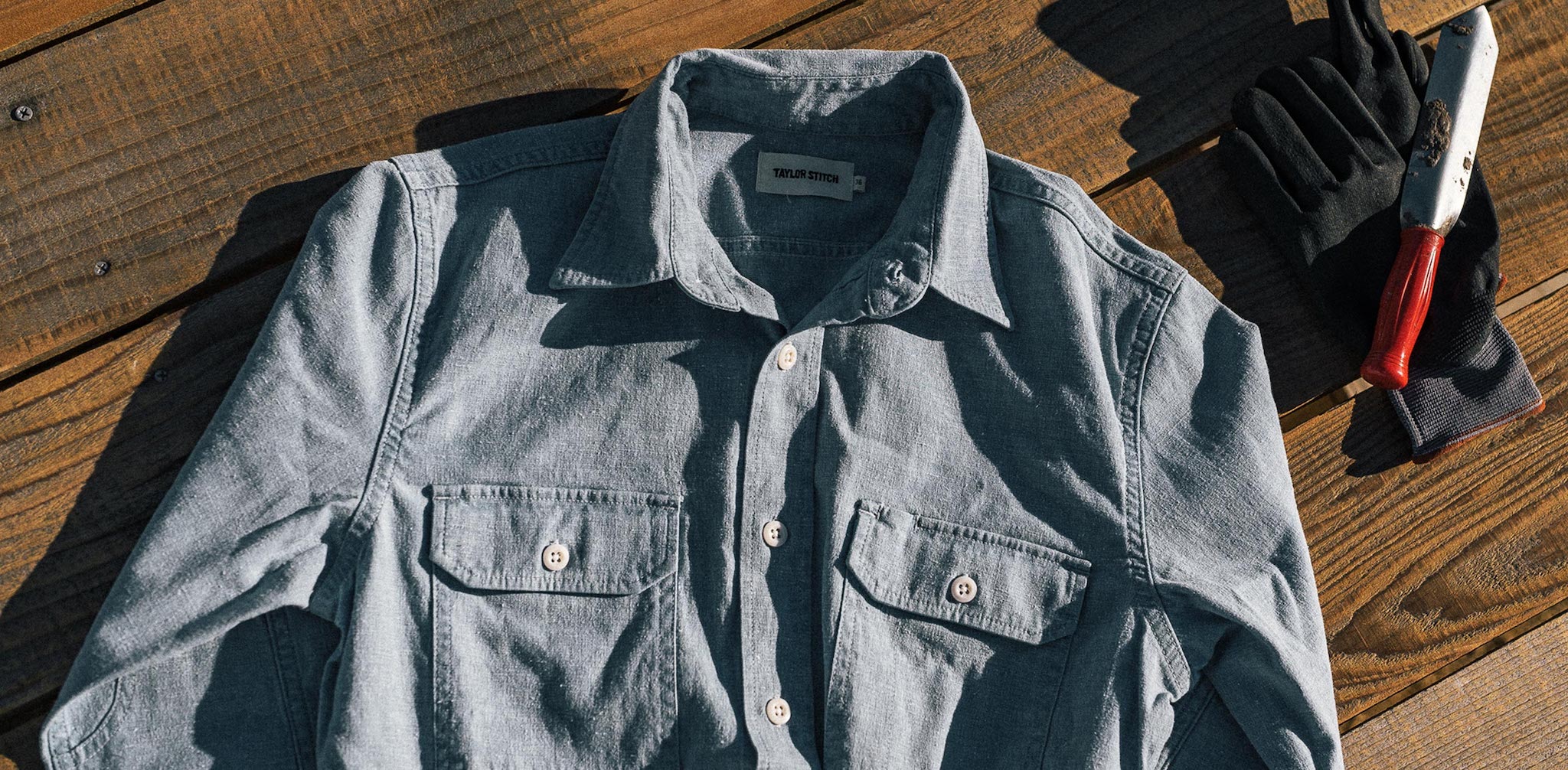 The Chore Shirt in Washed Indigo Boss Duck
