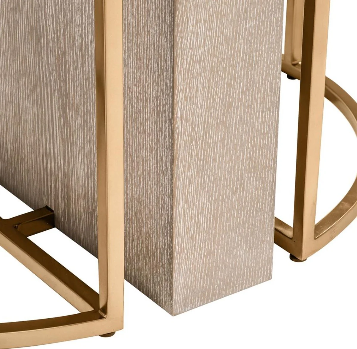 Casa Padrino mesa de comedor de lujo marrón / latón Ø 150 x H. 75 cm - Calidad de Lujo