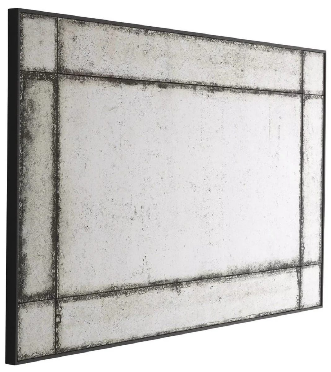 Casa Padrino espejo de pared de lujo 80 x 3 x A. 140 cm - Espejo rectangular con marco de caoba y cristal de espejo envejecido - Espejo de sal¨®n - Espejo de dormitorio - Espejo de armario