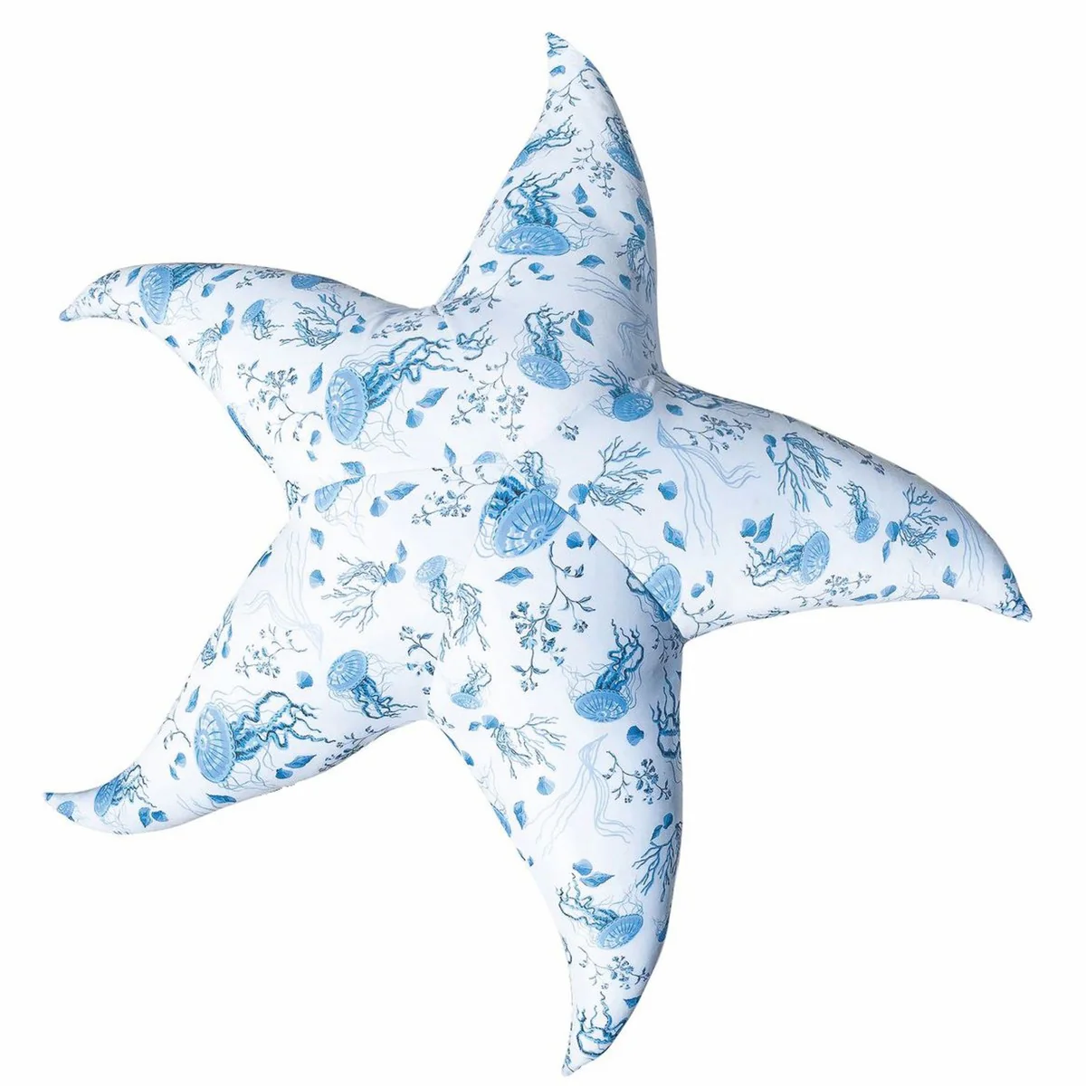 Casa Padrino Puff de Lujo Estrella de Mar Blanco / Azul ? 180 - Puff Flotante