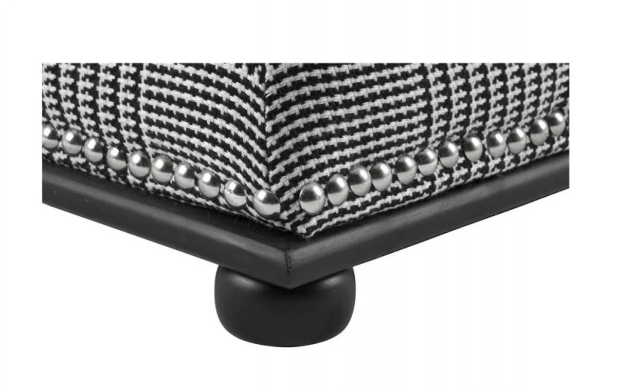 Casa Padrino luxury seat stool 47 x 47 x H. 52 cm - Luxury Quality