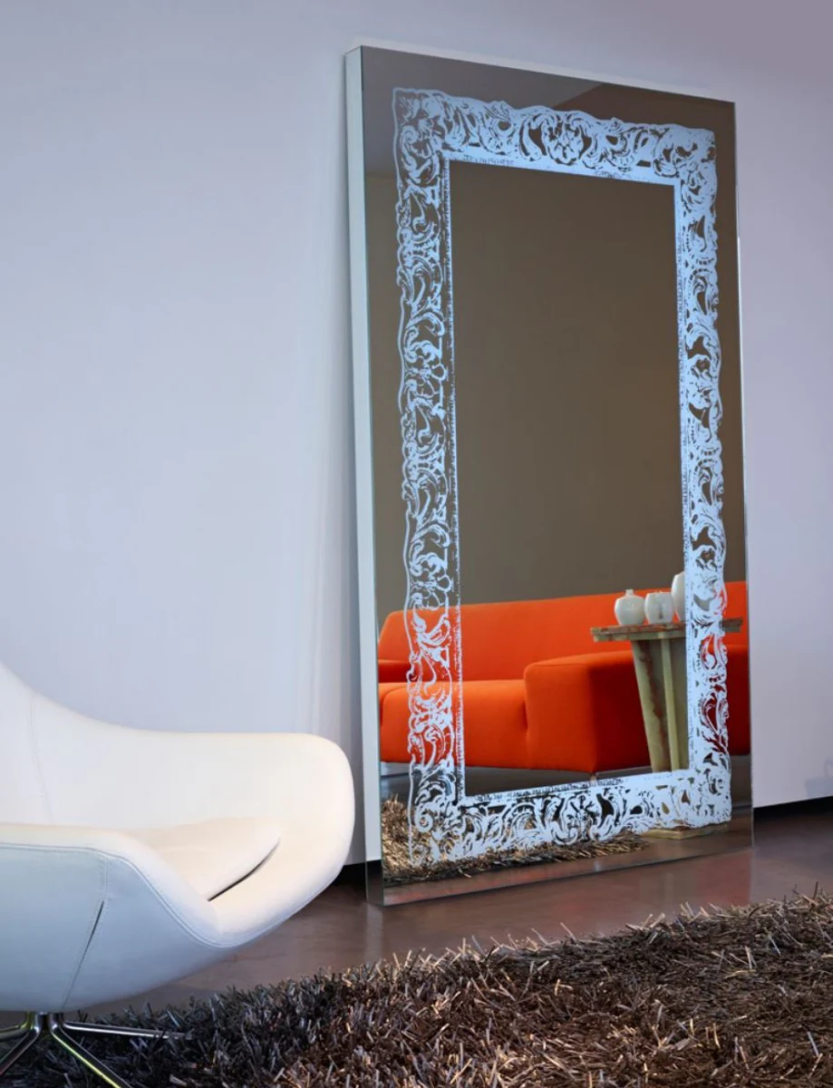 Casa Padrino espejo de lujo con luz y control remoto 107 x H. 182 cm - Calidad de Lujo