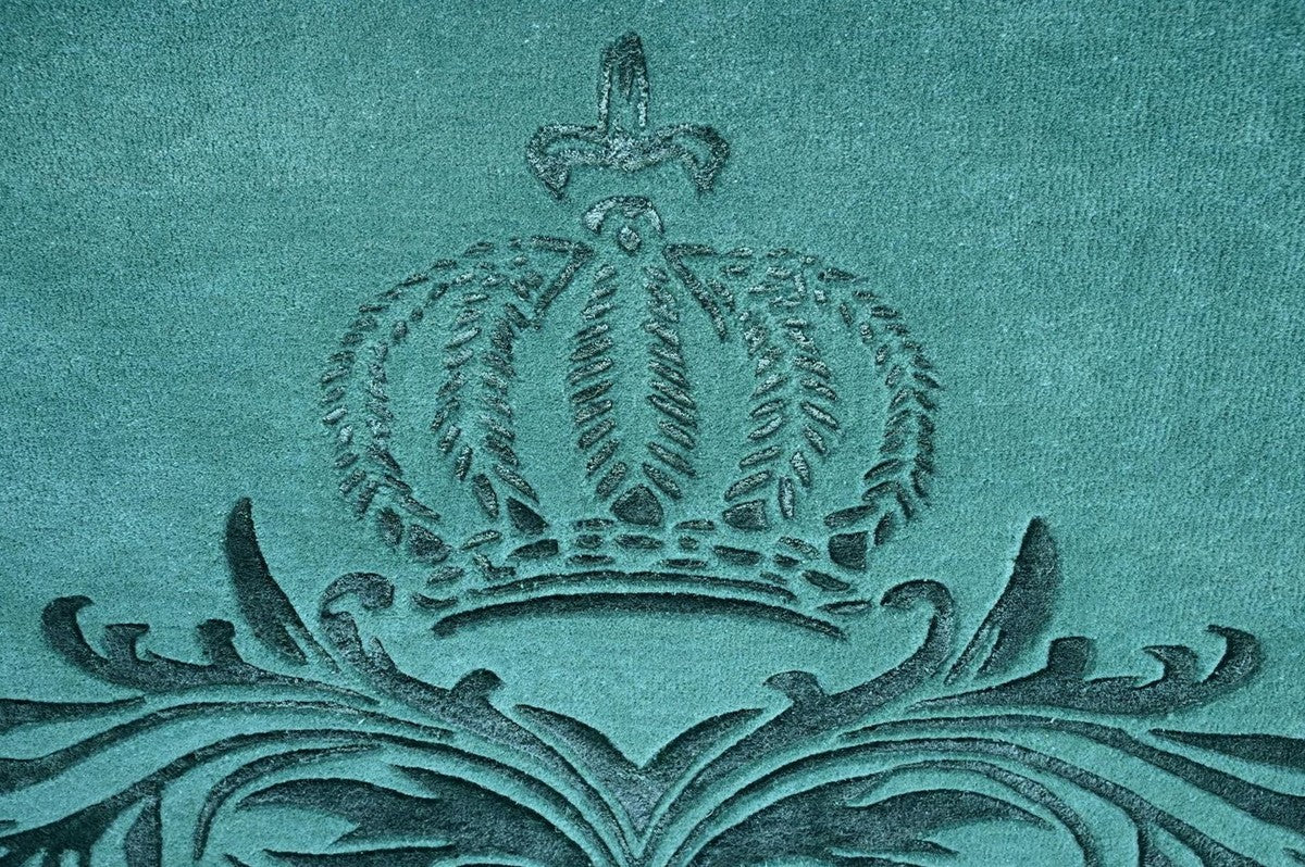 Pomp??s de Casa Padrino alfombra barroco de lujo corona de Harald Gl??ckler verde - Varios Tama?os