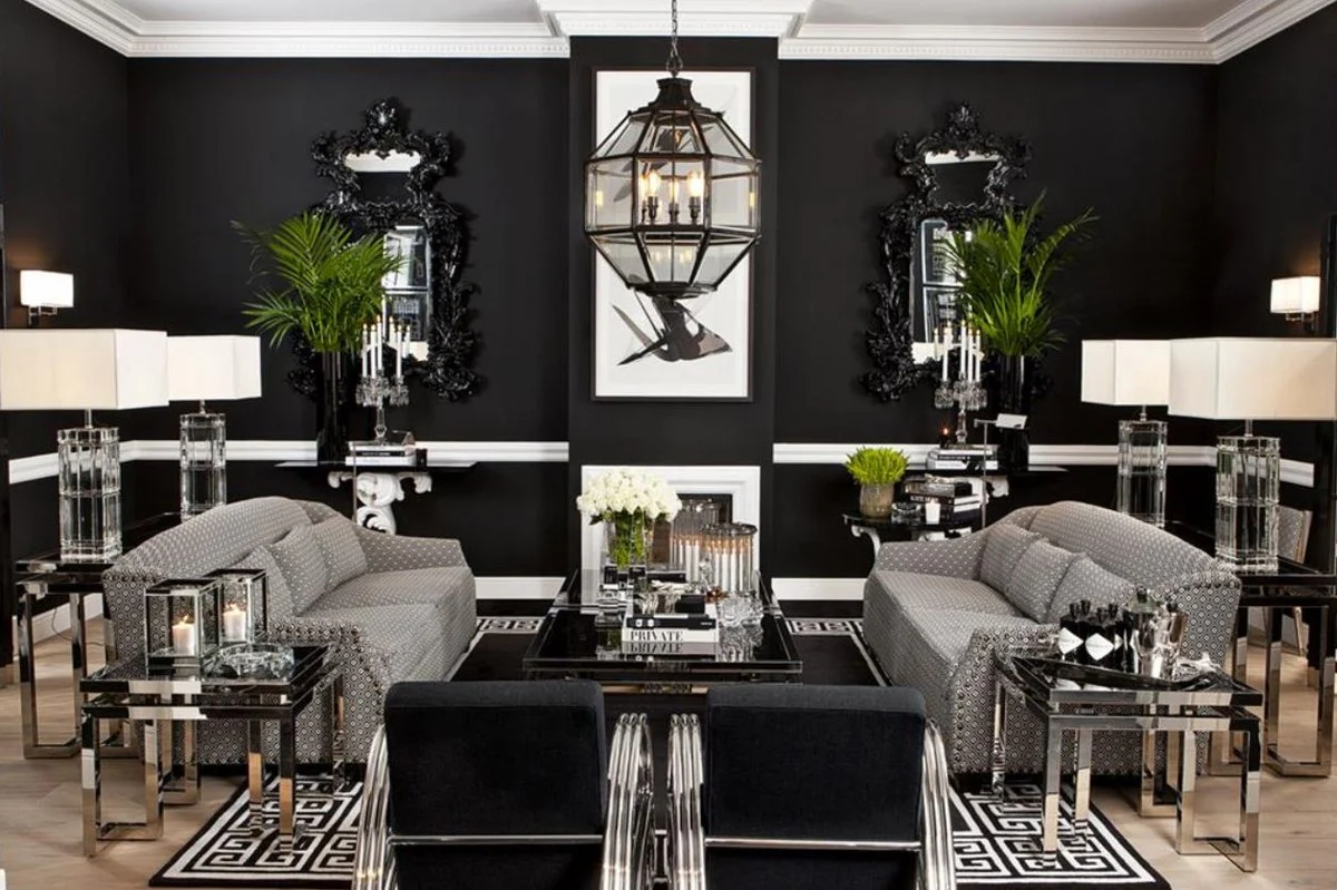 Casa Padrino l¨¢mpara de mesa de cristal de cristal para hoteles de dise?o de lujo con pantalla blanca - edici¨®n limitada