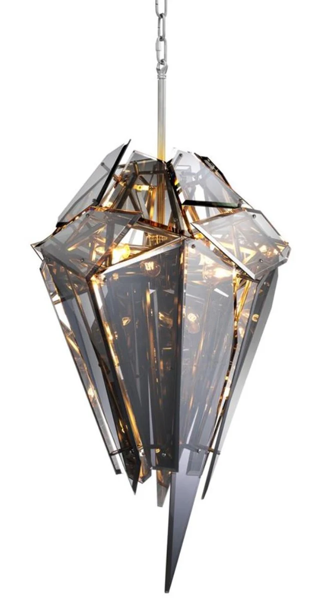 Casa Padrino araña de lujo plata / negro Ø 47 x H. 97 cm - Muebles de Diseño