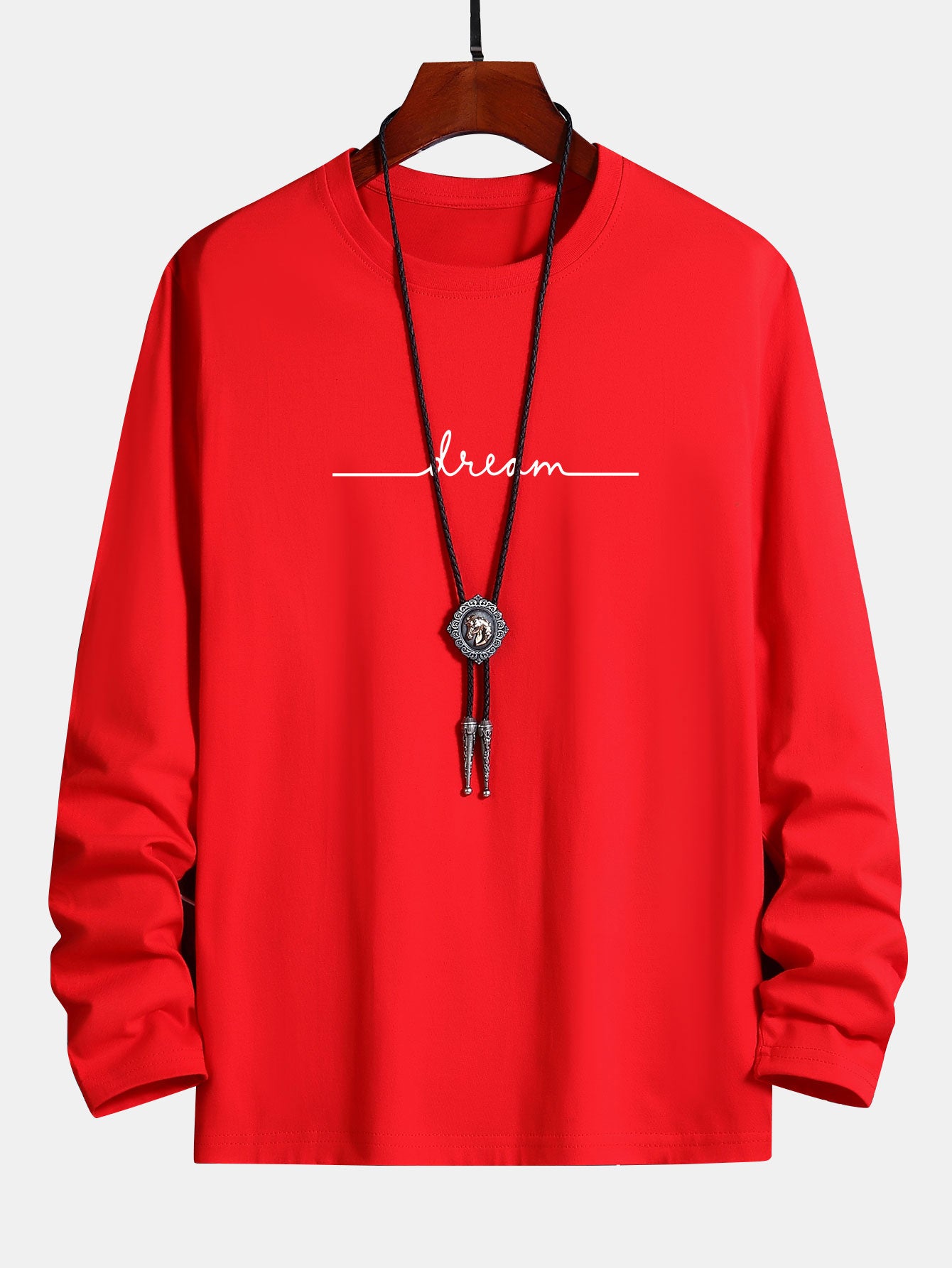 Long Sleeve Dream Print Cotton T-Shirt