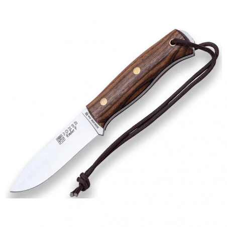 Joker Ember Flat Nogal con ferrocerio - Cuchillo de supervivencia y bushcraft