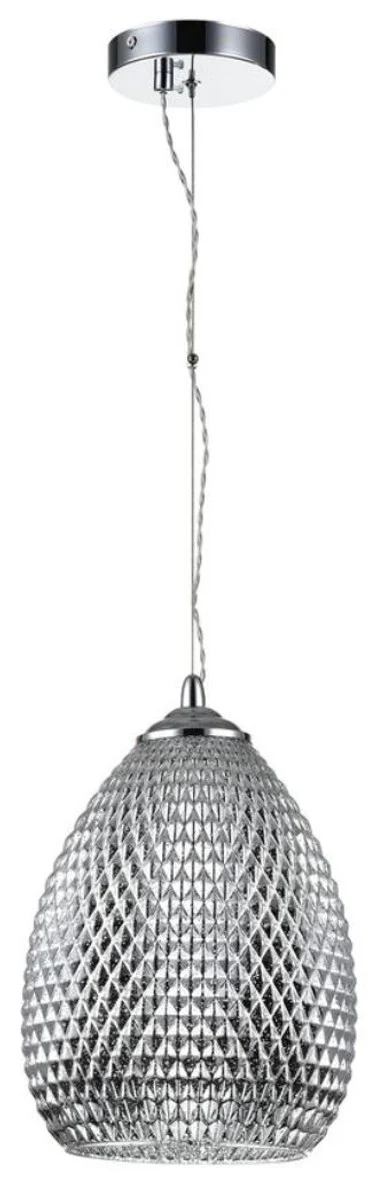 Casa Padrino lámpara colgante de lujo plata Ø 22 x H. 15,5 cm - Muebles de Salón de Lujo