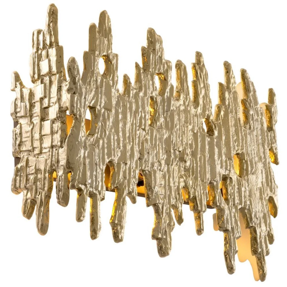 Casa Padrino lámpara de pared de diseño de lujo oro 41,5 x 10,5 x A. 27 cm - Lámpara de pared de salón - Lámpara de pared de hotel - Lámpara de pared de restaurante - Luces de lujo