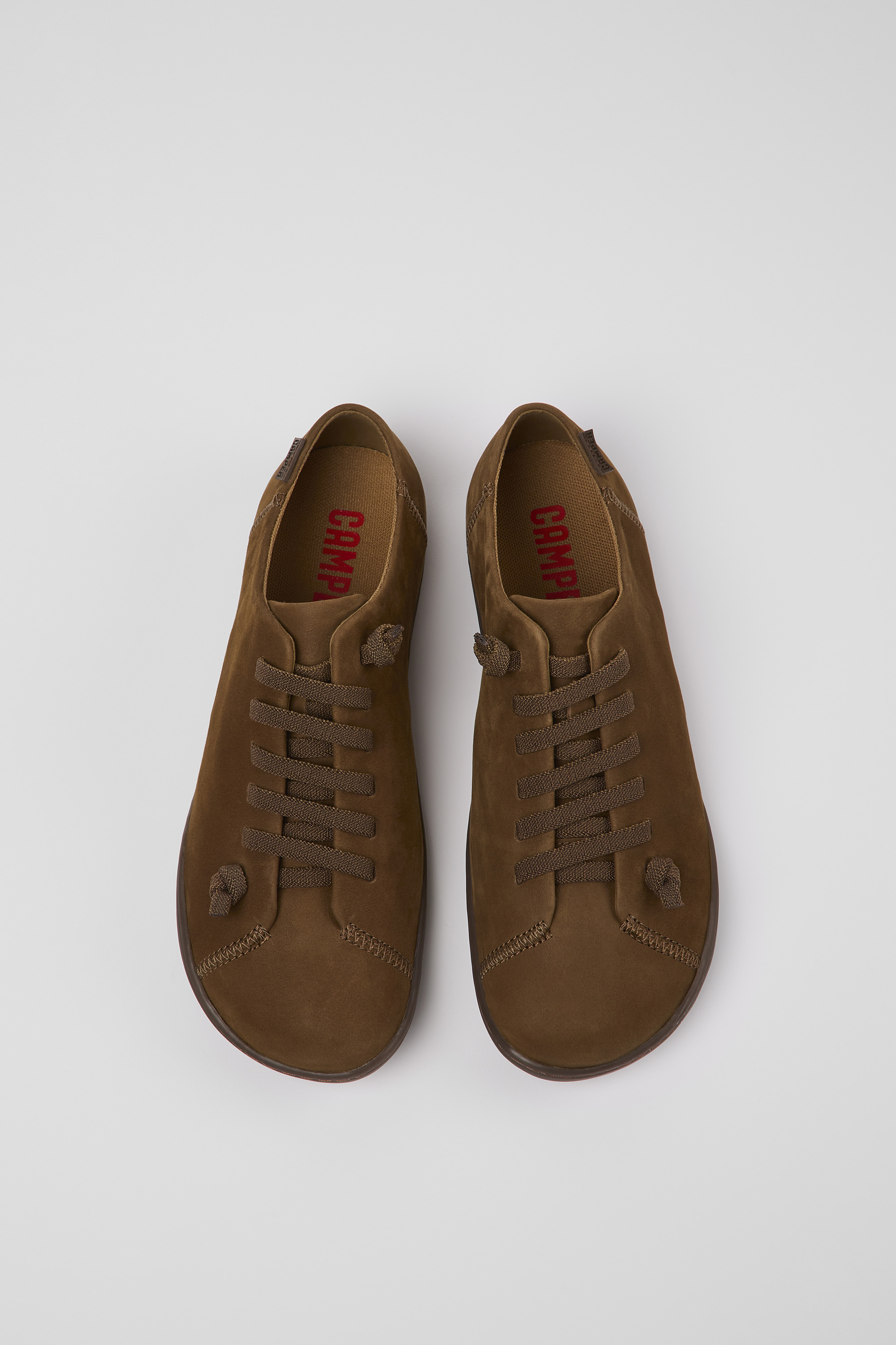 Peu - Brown nubuck shoes for women