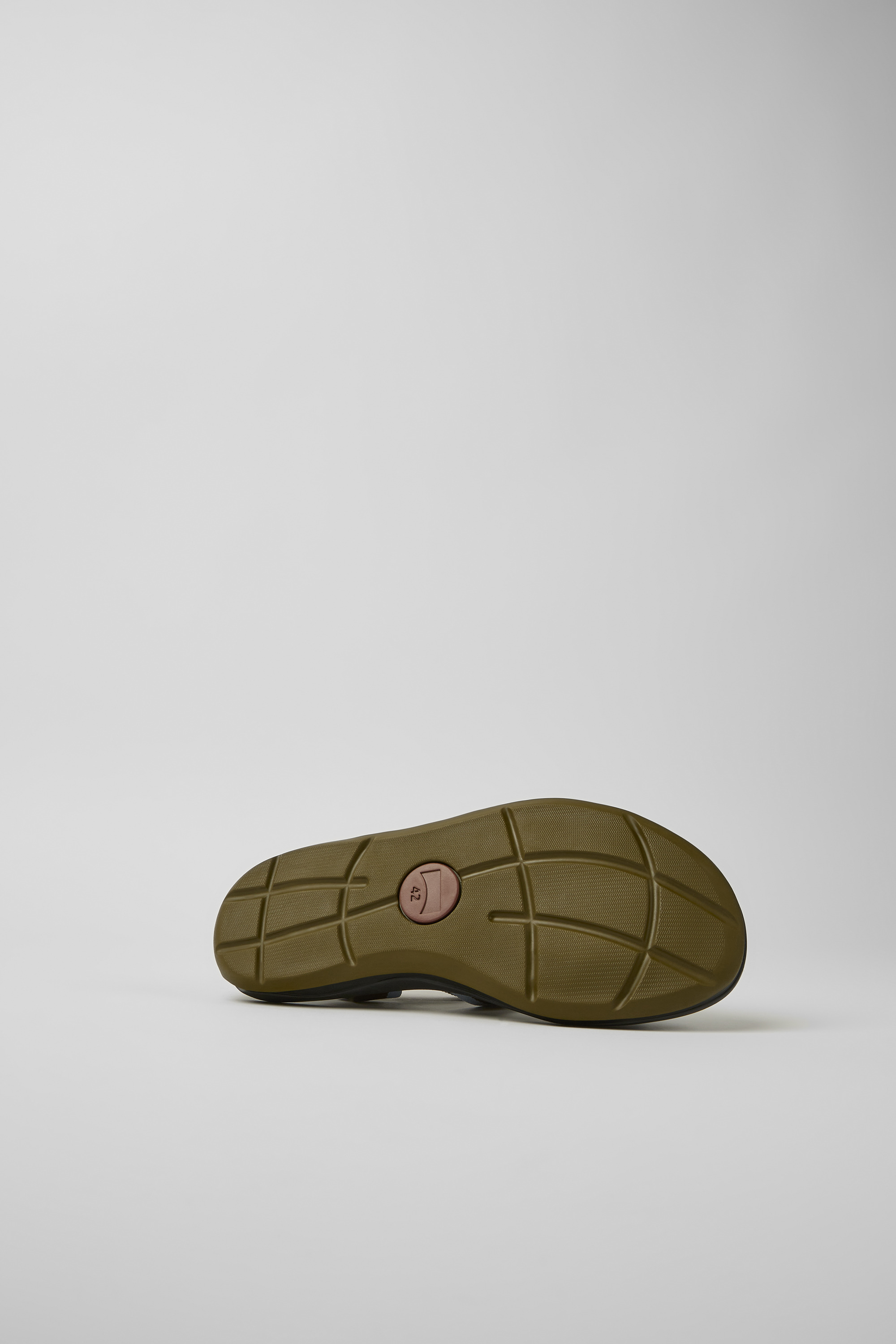 Match - Green and blue recycled PET sandals for men