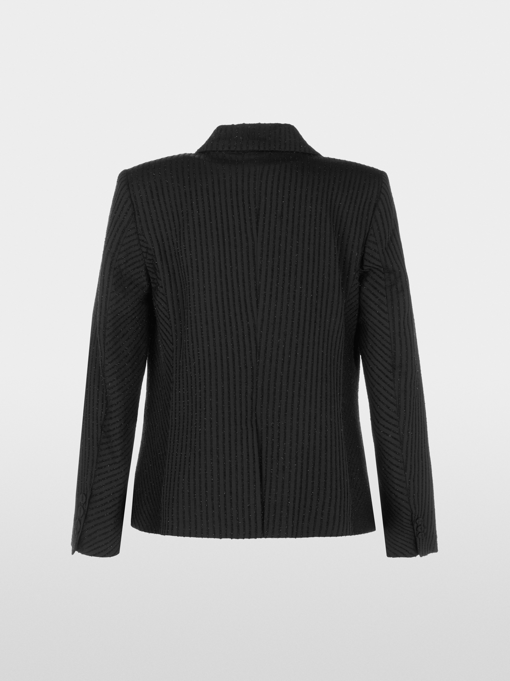 Marc-Cain Shiny blazer with tonal stripes