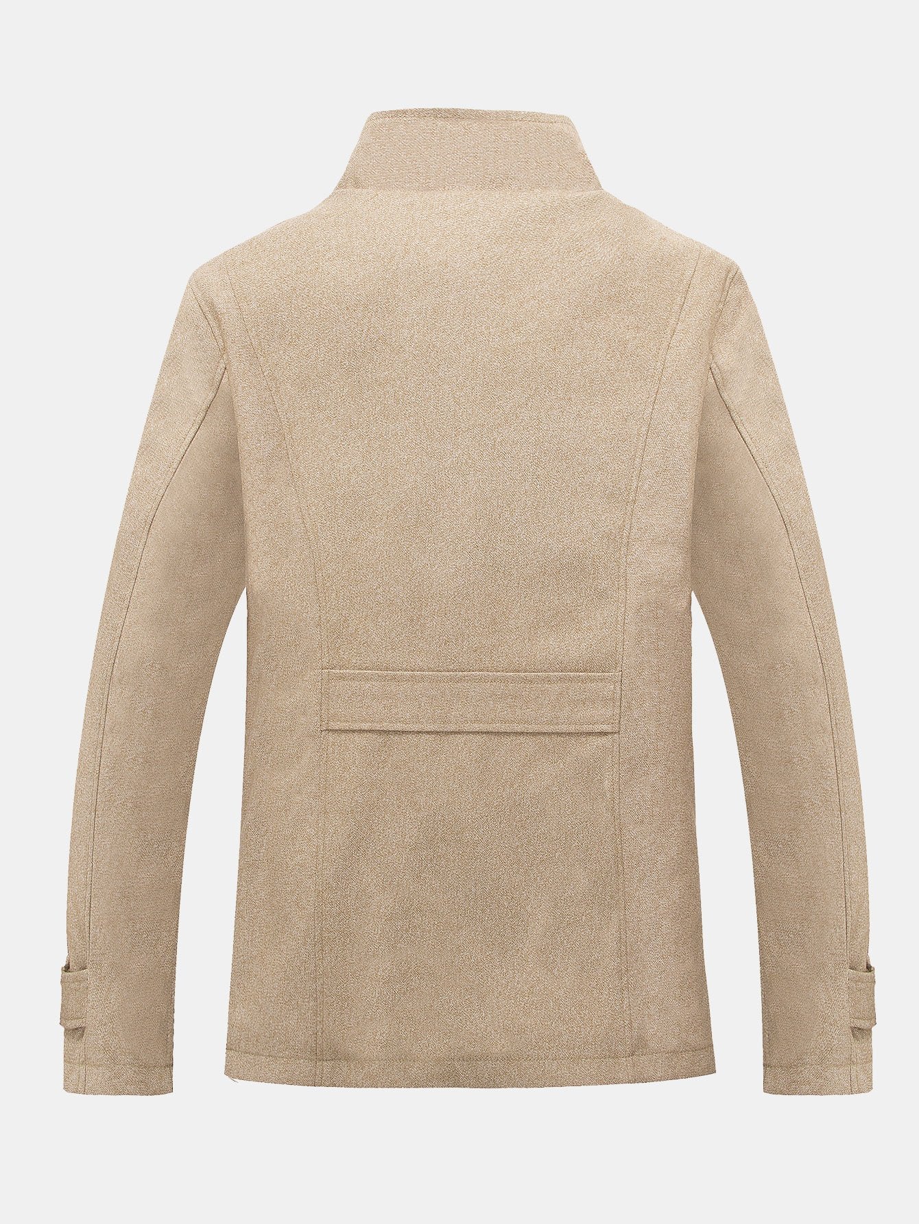 Teddy Lined Funnel Neck Wool Look Coat