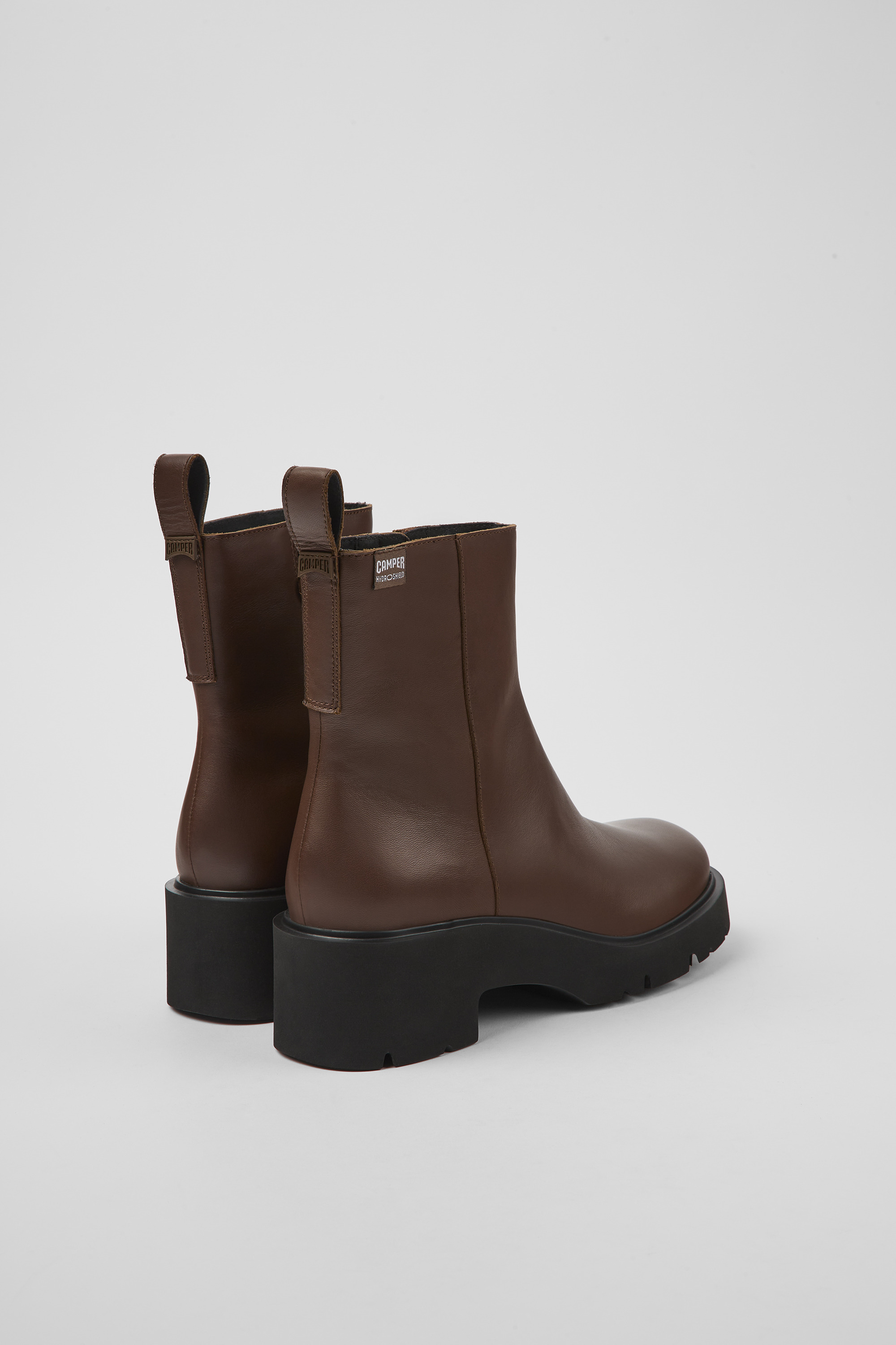 Milah HYDROSHIELD - Brown leather boots for women