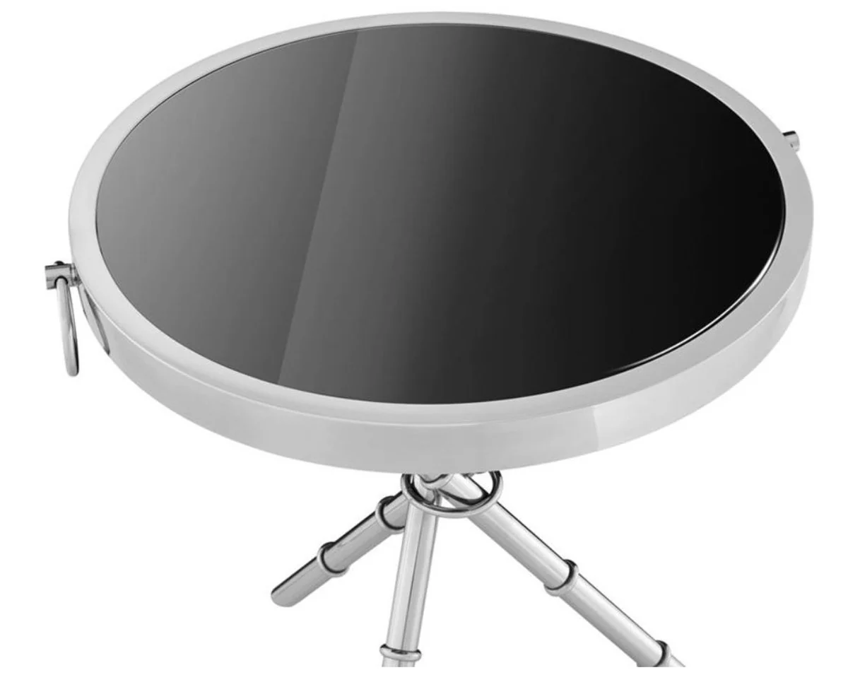 Casa Padrino mesa de diseño de lujo plata 52 x H. 60 cm - muebles de sala