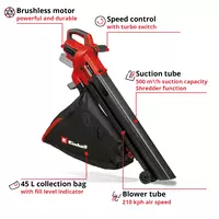 Cordless Leaf Vacuum VENTURRO 18/210