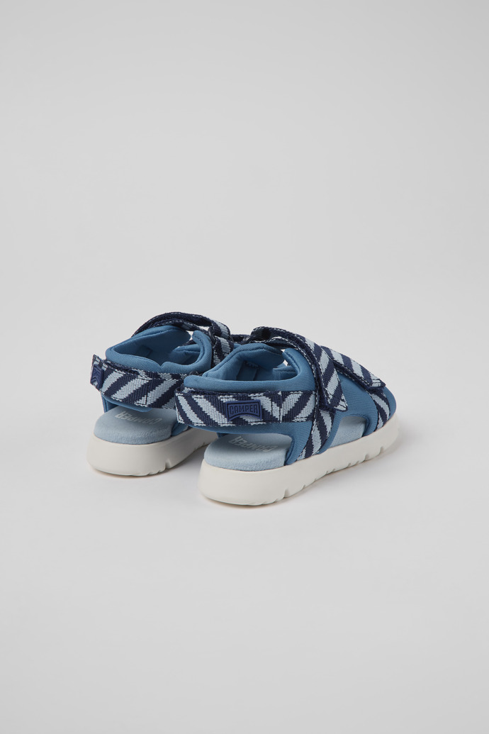 Caterpillar Blue fabric sandals for boys