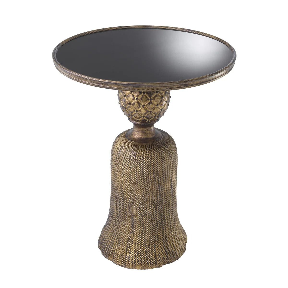 Casa Padrino Luxus Esstisch Antik Gold ? 60 x H. 74,5 cm - Luxus Wohnzimmerm?bel