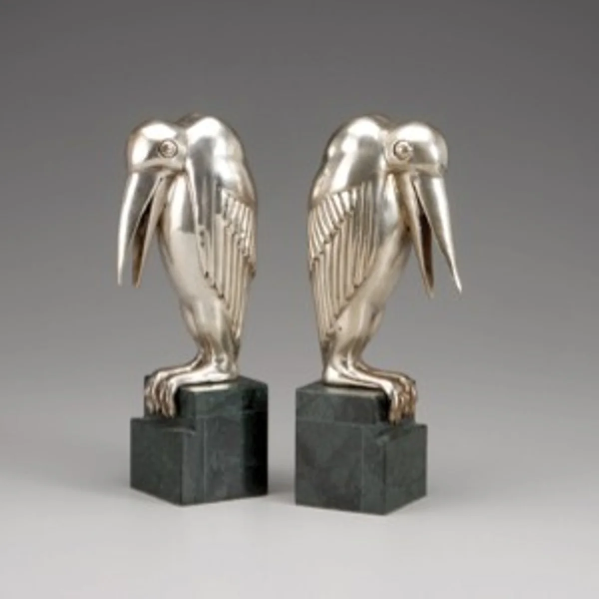 Casa Padrino luxury Maribou bookends bronze on marble base