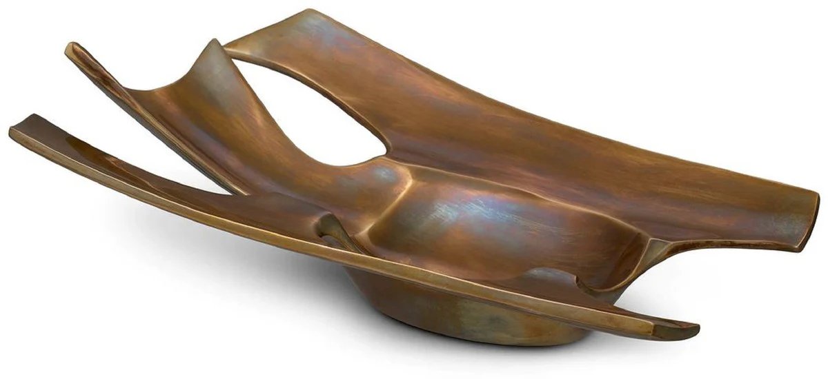 Casa Padrino cenicero de diseño de lujo latón vintage 26 x 15 x A. 7,5 cm - Cenicero decorativo de latón - Accesorios decorativos - Decoración de lujo - Accesorios de lujo