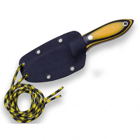 Joker neck knife BS9 Avispa Canvas Micarta - Cuchillo bushcraft cuello