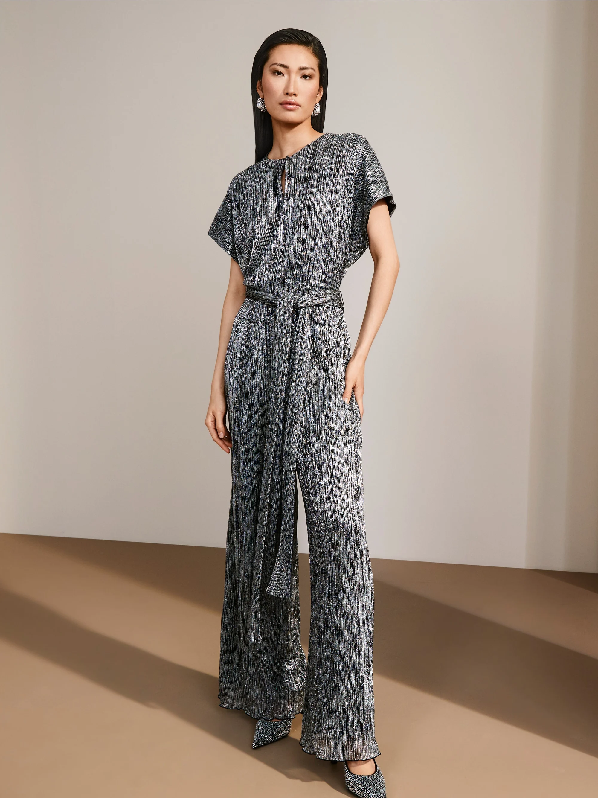 Marc-Cain Jumpsuit made of metallic jersey