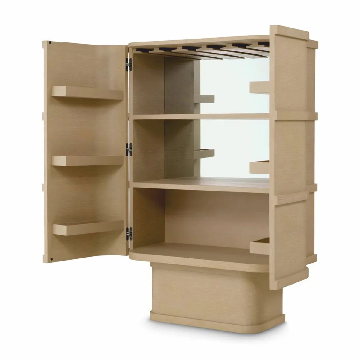 Casa Padrino armario bar / gabinete de vino de lujo con 2 puertas beige A. 145,5 cm - Muebles de bar