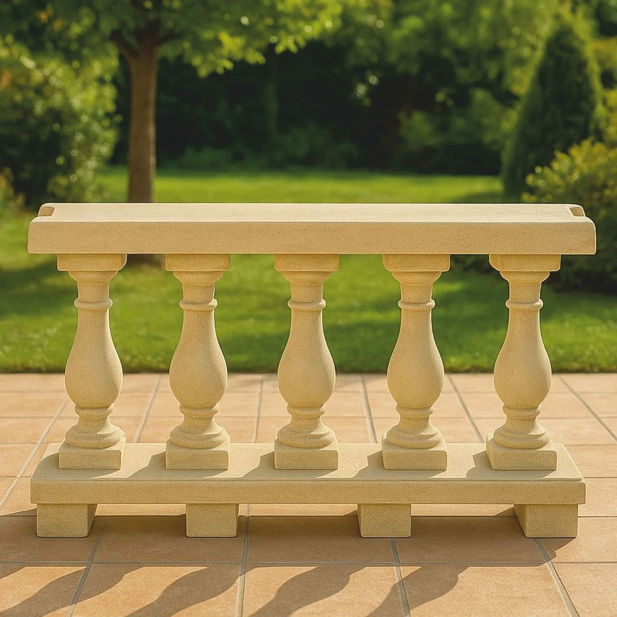 Casa Padrino balaustrada Art Nouveau arena 100 cm - Balaustrada para jard¨ªn y terraza