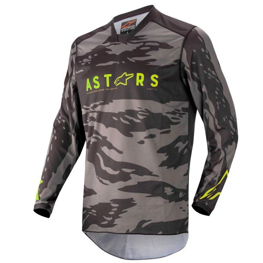CAMISETA ALPINESTARS RACER TACTICAL NEGRO / GRIS / AMARILLO